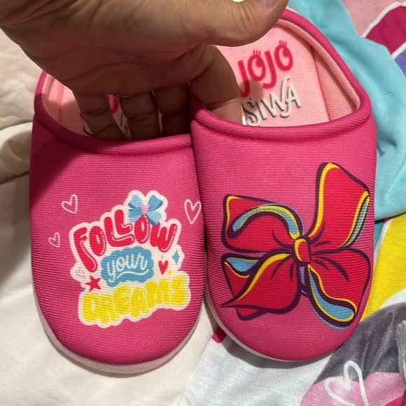 Nichelodeon JoJo Siwa 7/8 nightgown underwear slip on slippers bundle nwt - Picture 5 of 16